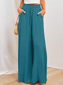 Women's Maxi Skirt with Pockets and Stretchy Waist
