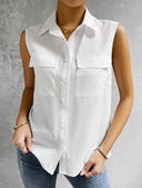 Chic Women's Sleeveless Blouse Top
