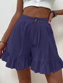Chic Ruffled Women's Shorts for All Occasions