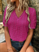 Eyelet Embroidered Women's Blouse for All Occasions