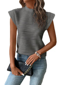 Stylish Structured Short Sleeve Blouse for Women