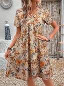 Floral Print Women's Dress for Everyday Wear
