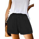 Chic Women's Chino Shorts with Elastic Waist and Handy Pockets