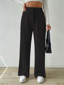 Women's Stretchy Pants with Elastic Waist and Drawstring