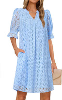 Floral Dress with Chic Cut-Out Design for Women