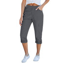 Stylish Women's Cargo Pants with Elastic Waistband and Handy Pockets