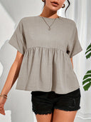 Chic Women's Blouse with Slit Sleeves