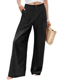 Chic Summer Pleated Wide-Leg Pants