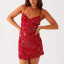 Glamorous Sequin Mini Dress with Alluring Design