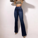 Women's High-Waisted Bootcut Jeans for a Sleek Silhouette