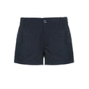 Women's Cargo Shorts with Elastic Waistband and Ample Pockets