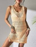 Women's Crochet Beach Sarong with Lace Design