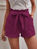 Chic Women's Linen Trousers with Ties