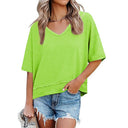 Chic Women's V-Neck Oversized Tee