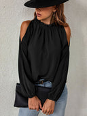 Trendy Women's Blouse with Unique Shoulder Design