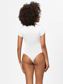 Women's Ribbed Short Sleeve Bodysuit