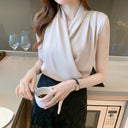 Chic Women's Wrap Blouse in Stylish Design