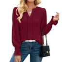 Lace-Designed Women's Blouse with Chic Style