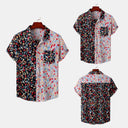 Floral Print Women's Short Sleeve Blouse
