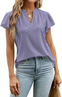 Stylish Lace-Trimmed Women's Blouse