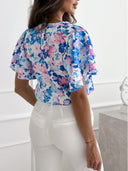 Stylish Women's Blouse with Ruffled Sleeves