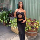 Stylish Women's Cut-Out Bodycon Dress