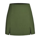 Chic Ladies Mini Skirt with Side Slits