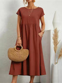 Elegant Women's Maxi Dress in Soft Fabrics
