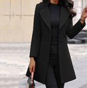 Chic Asymmetric Cut Long Blazer for Women