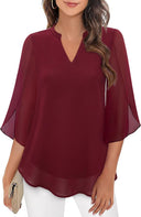 Flared Sleeve Women's Airy Blouse