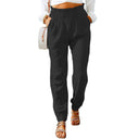 Stylish Women's Summer Trousers with Elastic Waist and Handy Pockets