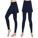 Stylish Women's Leggings with Skirt Design