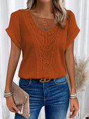 Chic Lace T-Shirt with Fashionable Accents