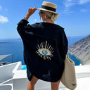 Women's Stylish Beach Blouse with Eye-catching Design