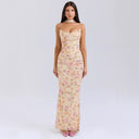 Chic Women's Evening Dress with Stylish Décolleté Design