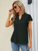 Stylish Lace-Trimmed Women's Blouse