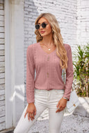 Chic Button Detail Blouse for Women