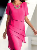 Flowing Layered Dress for Women