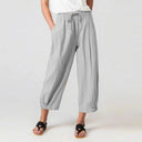 Chic Adjustable Waist Leisure Pants for Women