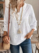 Women's Embroidered Blouse with Detailed Design