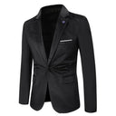 Chic Velvet Blazer for Women - Slim Fit