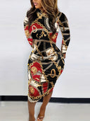Artistic Women’s Form-Fitting Dress