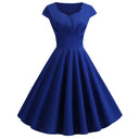 Chic Women's A-Line Dress with Flattering Waist Design