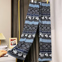 Colorful Elephant Pattern Women's Harem Pants