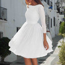 Chic Tulle Dress with Sheer Sleeves