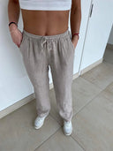Women’s Relaxed Linen Trousers with Pockets