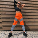 Reflective Women's Cargo Pants with Elastic Waistband