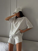 Chic Women's T-Shirt and Shorts Ensemble