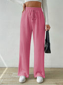 Women's Stretchy Pants with Elastic Waist and Drawstring