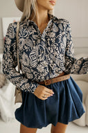 Stylish Snake Print Women's Blouse